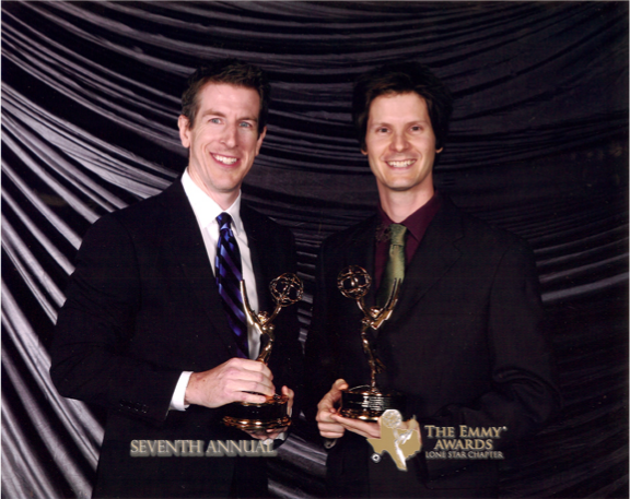 David & John win 2nd David Chicken Emmy Award for 'Book a Trip' DVD